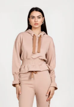 Frills- Felpa Con Cappuccio - Nude