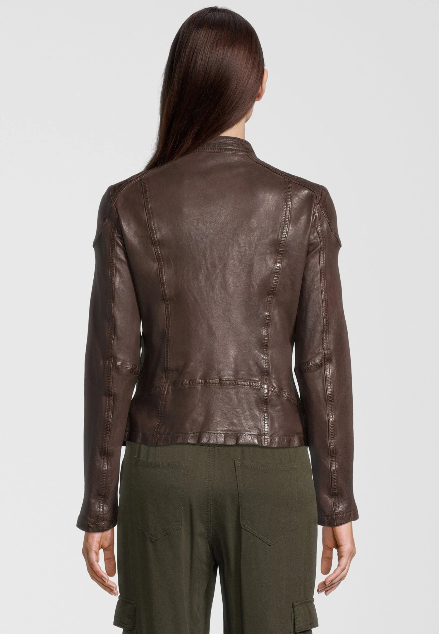 Buffalo Giacca Di Pelle - D Brown 2 Buffalo Giacca Di Pelle - D Brown - immagine 2