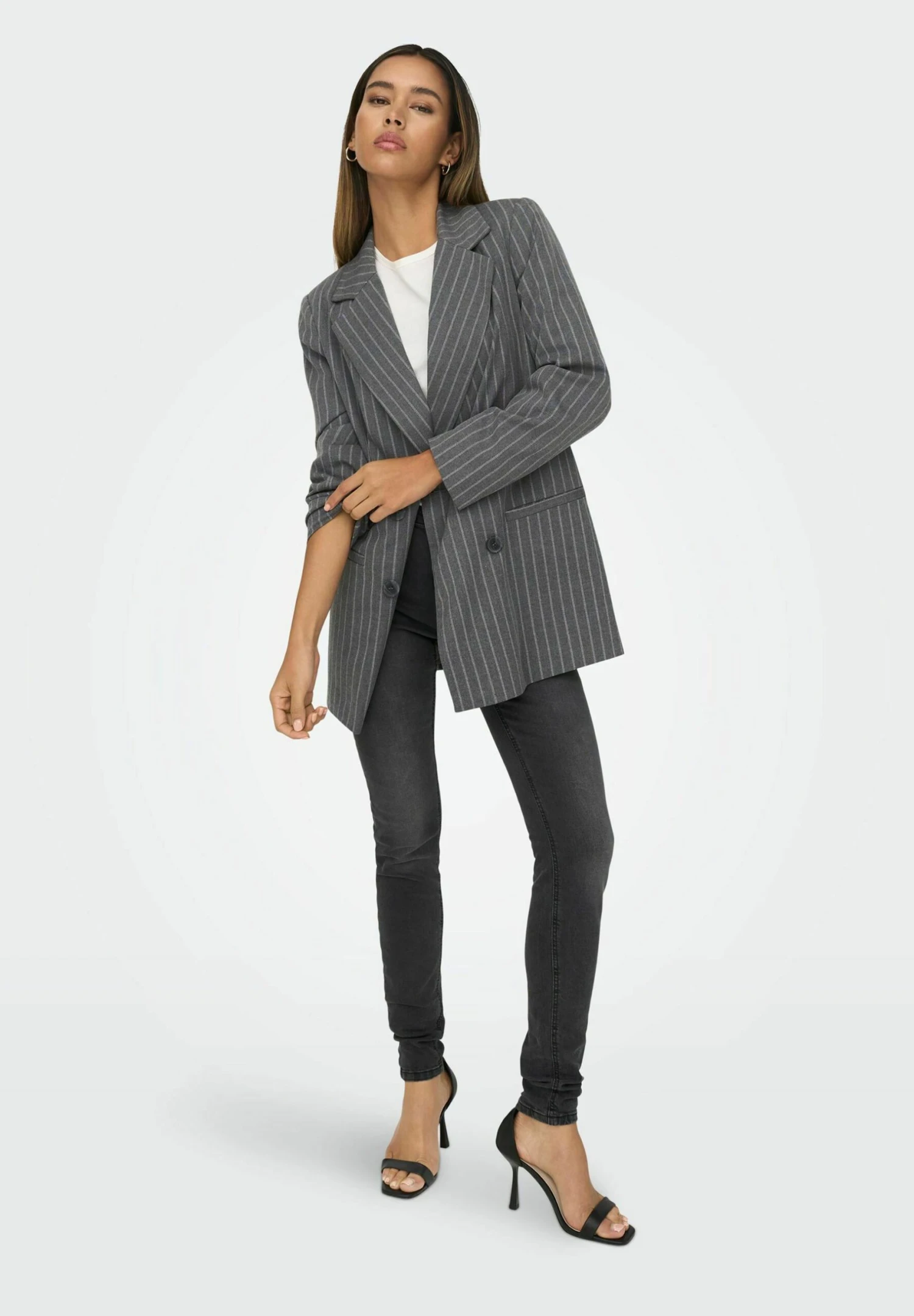 ONLY BlazerDark Grey Melange Donna Giacche E Blazer ON321G1RC-C11 4 ONLY BlazerDark Grey Melange Donna Giacche E Blazer ON321G1RC-C11 - immagine 4