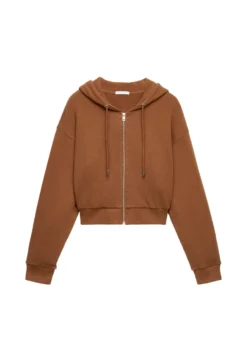 Oysho Felpa Con Zip - Camel -Ulla Popken Negozio 535c9f97954d4022808adfc2a8ae4c04