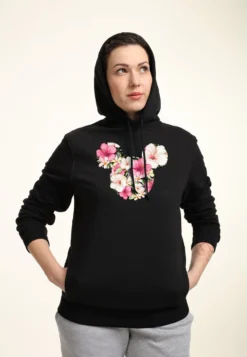 Disney Classic Mickey Tropical MouseFelpa Con CappuccioBlack Donna Felpe H3A21J2ED-Q11