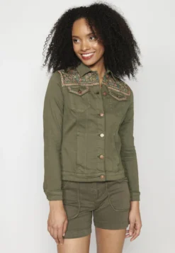 Koroshi Giacca Di JeansKakiKhaki Donna Giacche E Blazer KOL21G02X-N11 -Ulla Popken Negozio 73e8ef7298b74497843bfe5e87d5fbfd scaled