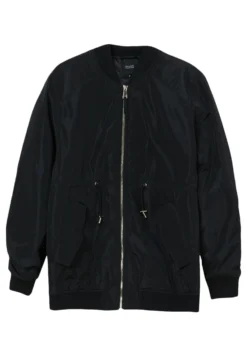 Over Con Coulisse- Giubbotto Bomber - Nero