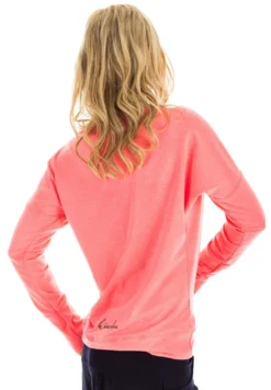 Longsleeve - Felpa - Neon Coral -Ulla Popken Negozio c996f6a91cbe440ea9958497defdebaa
