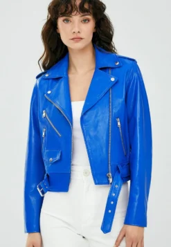 Giacca Di Pelle - Blue