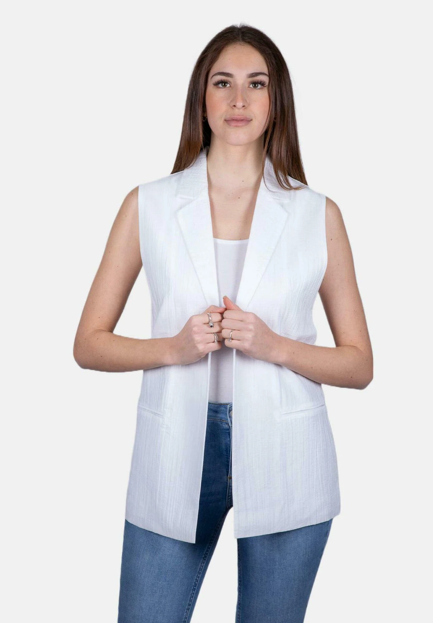 Armani Exchange SmanicatoBianco Donna Giacche E Blazer ARC21U02R-A11 3 Armani Exchange SmanicatoBianco Donna Giacche E Blazer ARC21U02R-A11 - immagine 3